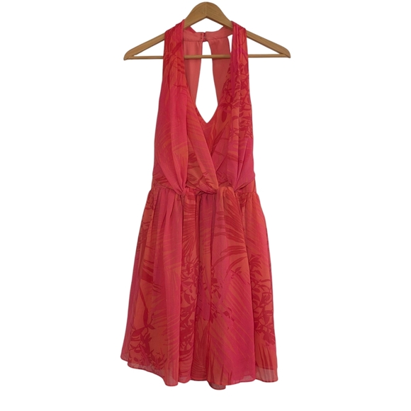 Armani Exchange Tropical Coral Dress - Picture 1 of 8